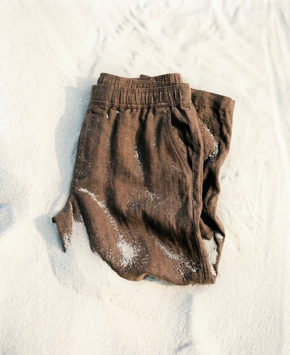 GOLDEN-BROWN TROUSER
